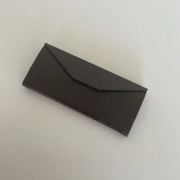 Gucci | Accessories | Gucci Dark Brown Embossed Glasses Case 